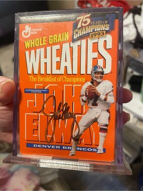 Wheaties John Elway Commemorative Box of cereal - Orange